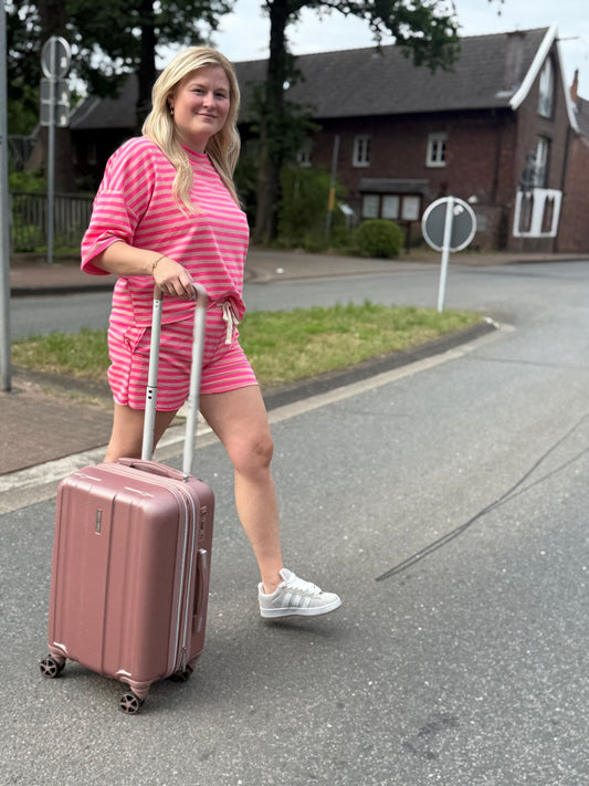 Farbenfrohe Shorts - Pink