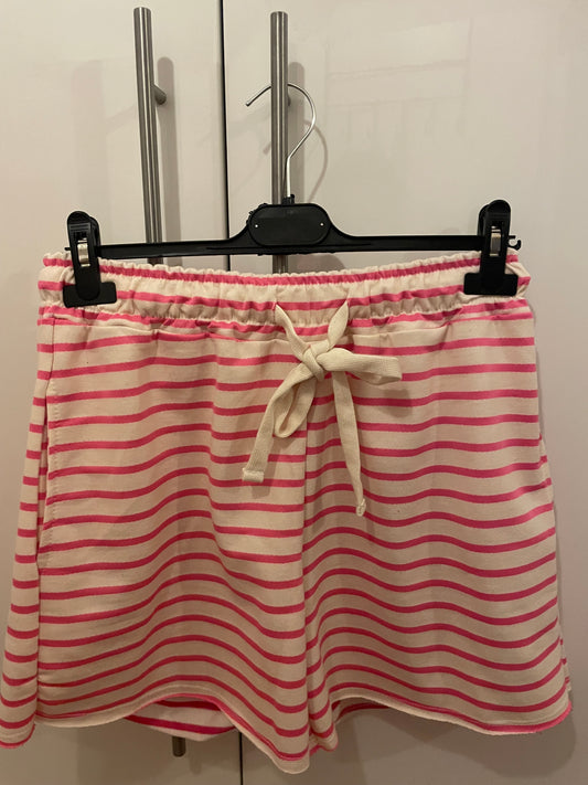 Farbenfrohe Shorts - Beige / Rosa
