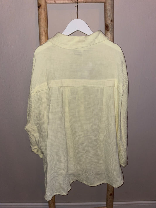 Musselin-Bluse Zitrone