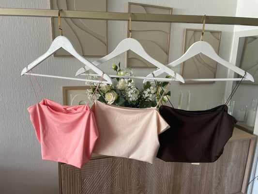 Bandeau Top mit Träger