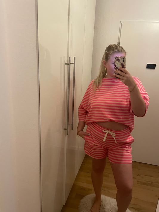 Farbenfrohe Shorts - Pink