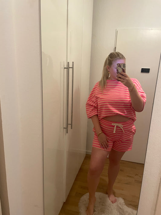 Farbenfrohes Basic-Sweatshirt - Pink
